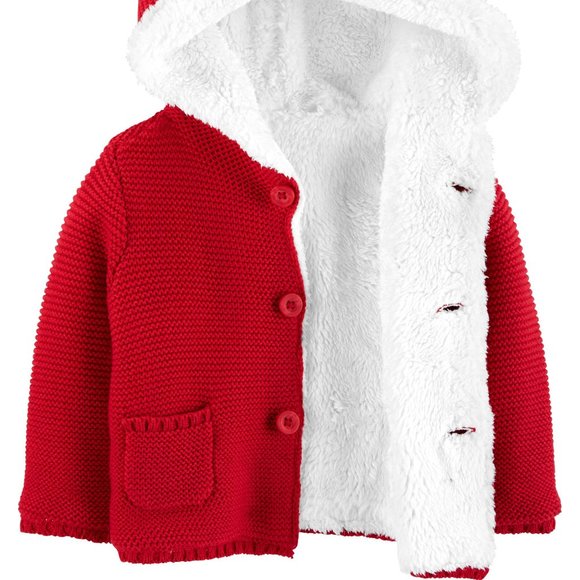 Carter's Jackets & Coats Carters Baby Girl Sherpalined Cardigan 6m